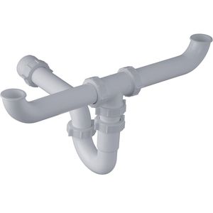 Conjunto Desagüe Doble y Sifón para Cocina - Medida 1 1/2" - FV