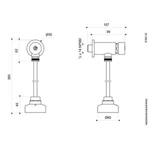 Llave Automática Ecomatic II para Urinario - FV