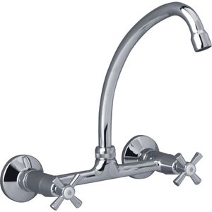 Juego con Mezcladora Externa de Pared para Cocina Línea Crux - FV