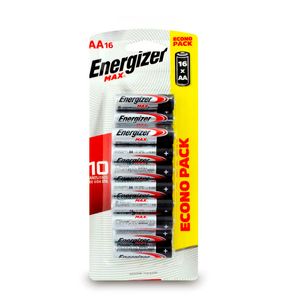Pila alcalina tipo AA de 1.5 V; pack x 16 - ENERGIZER