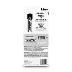 Pila alcalina tipo AAA de 1.5 V; pack x 16 - ENERGIZER