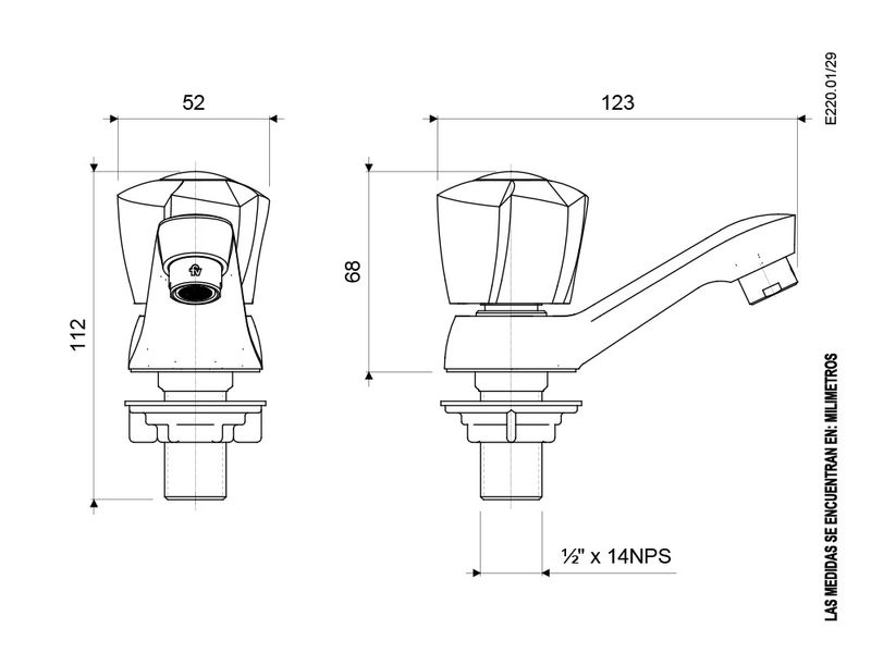 Llave-para-Lavabo-Linea-Euro-Style
