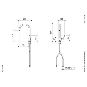 Juego Monocomando para Cocina Línea Iguazú E - FV