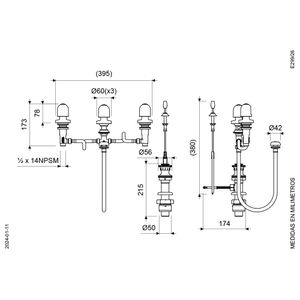 Juego para Bidet Línea Lúmina - FV