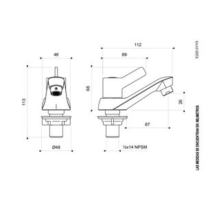 Llave para Lavabo Línea Treviso - FV