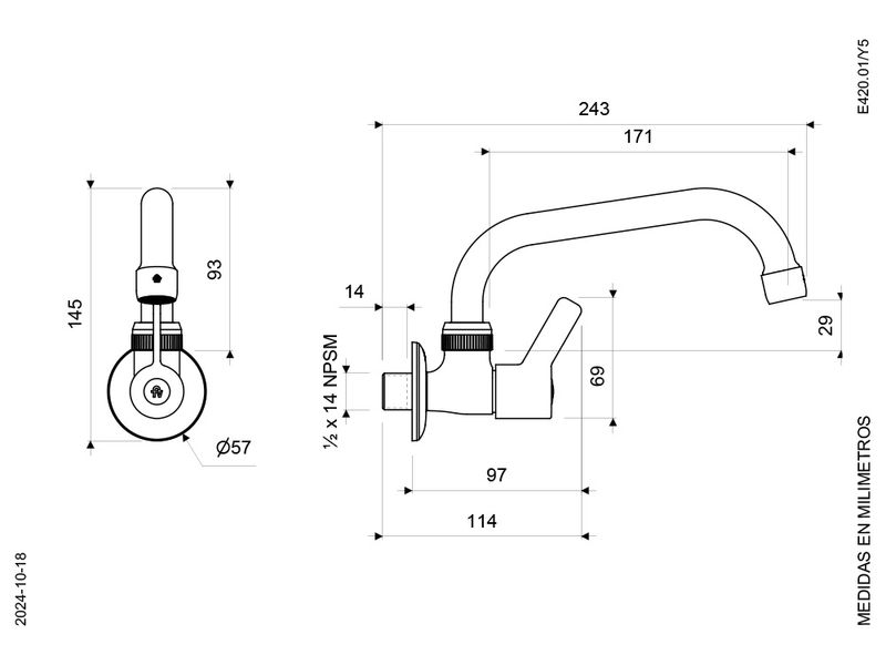 Llave-de-Pared-con-Pico-Alto-para-Cocina-Linea-Treviso