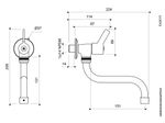 Llave-de-Pared-con-Pico-Bajo-para-Cocina-Linea-Treviso