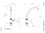 Llave-con-Pico-Bar-para-Cocina-Linea-Cruz-Fija