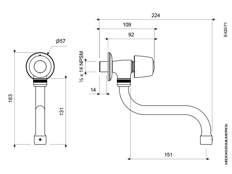 Llave-de-Pared-con-Pico-Bajo-para-Cocina-Linea-Capri