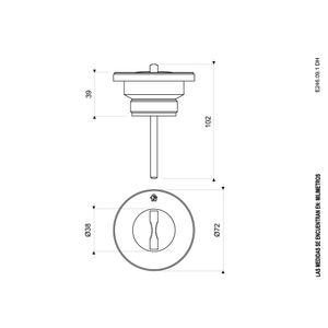 Desagüe 1 1/2" con Tapón - FV