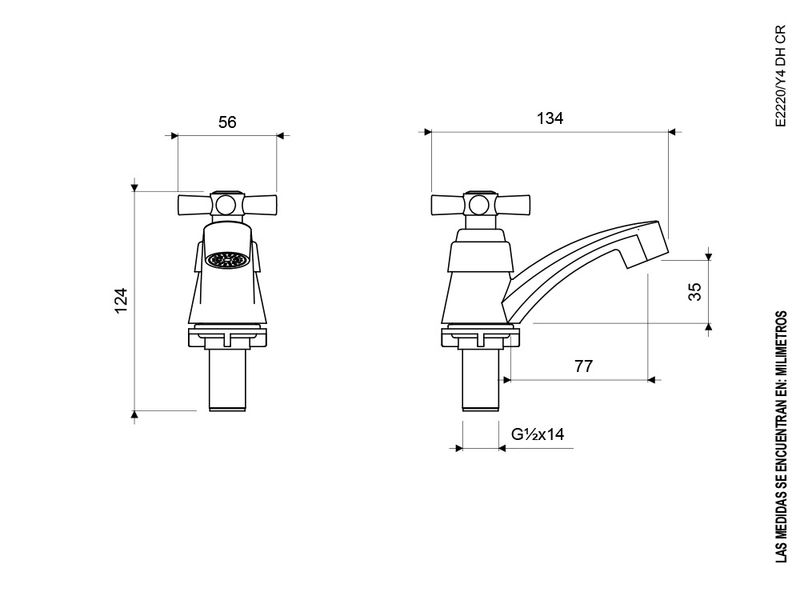 Llave-para-Lavabo-Linea-Crux