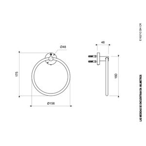 Toallero de Aro Linea Albi - FV
