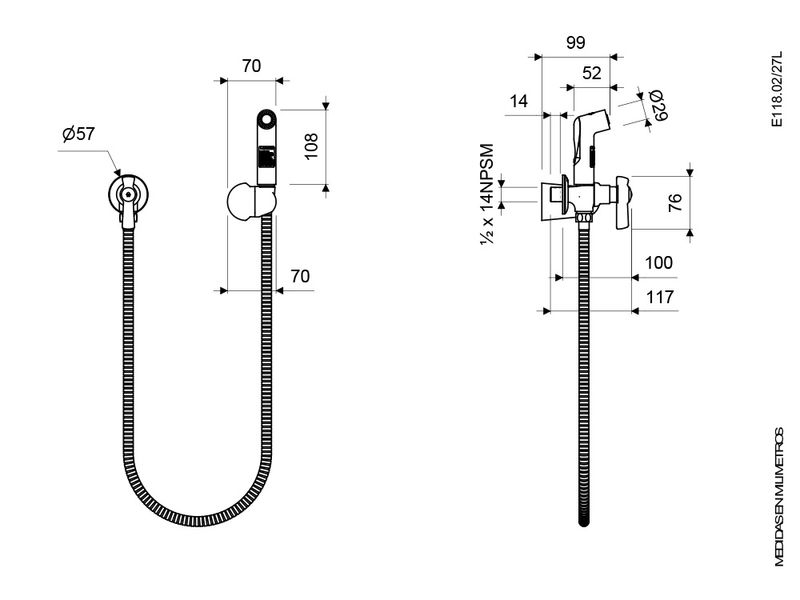 Llave-Individual-con-Ducha-Manual-Spray-Linea-Fiori-Lever