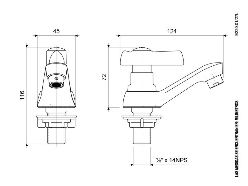 Llave-para-Lavabo-Linea-Fiori-Lever