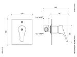 Juego-Mezclador-Monocomando-para-Ducha-Linea-Flow