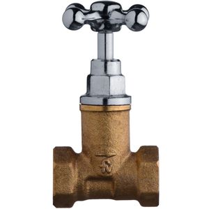 Llave de Paso Alta Estándar - Manija Cruz - Medida 1/2" - FV