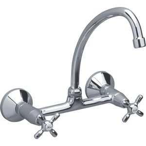Juego con Mezcladora Externa de Pared para Cocina Línea New Port - FV
