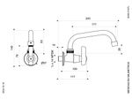 Llave-de-Pared-con-Pico-Alto-para-Cocina-Linea-Fiori-Lever
