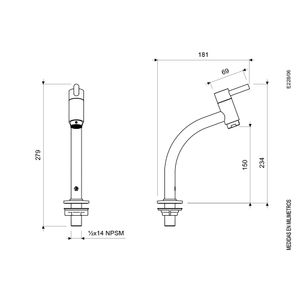 Llave Plus para Lavabo Linea Scala Lever - FV