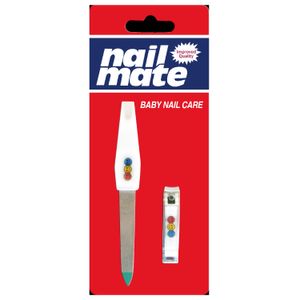 Set x 2 artículos para bebé: cortaúñas y lima. - NAIL MATE