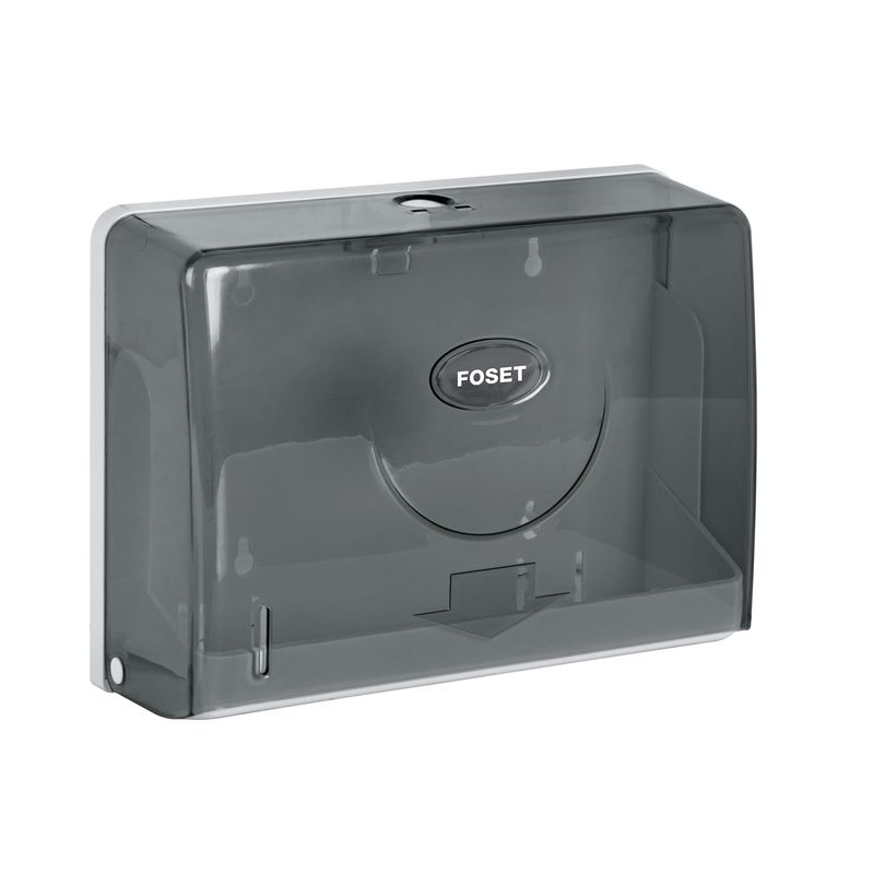 Dispensador-de-papel-toalla-Z-gris-translucido