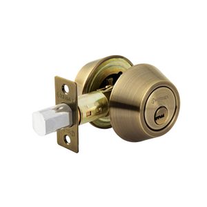 Cerrojo latón antiguo de llave-llave - HERMEX