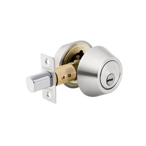 Cerrojo cromo mate de llave-llave - HERMEX
