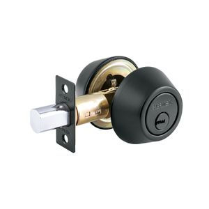 Cerrojo negro mate de llave-llave - HERMEX