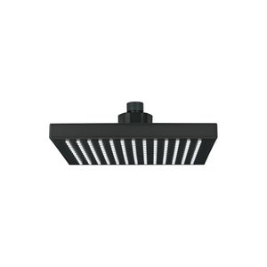 Cabeza de ducha cuadrada de 8", negro mate - FOSET
