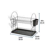 Escurridor-de-platos-negro-con-2-niveles