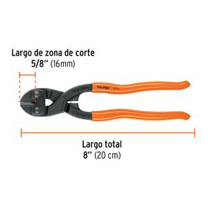 Corta pernos de 8" a una mano - TRUPER