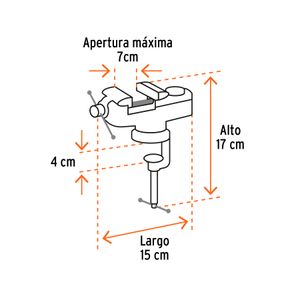 Prensa de banco 2 1/2" para joyero - TRUPER
