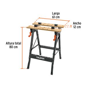 Caballete para mesa de trabajo, 100kg de capacidad - TRUPER