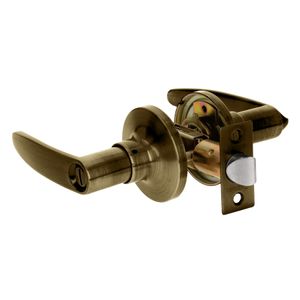 Cerradura latón antiguo de manija para baño - HERMEX