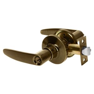 Cerradura latón antiguo de manija para dormitorio - HERMEX