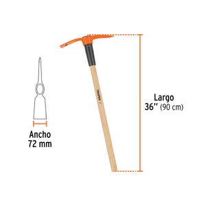 Zapapico de 2,5lb con mango de madera - TRUPER