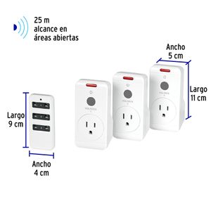 Juego de contactos con control remoto - VOLTECK