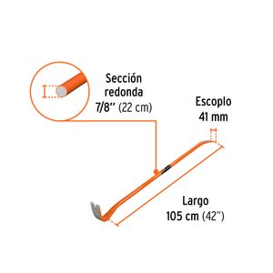 Barreta pata de cabra de 42" - TRUPER