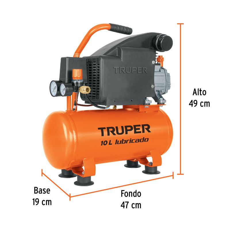 Compresor-lubricado-de-aire-de-1HP-10L