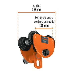 Trole de carga con 2 toneladas de capacidad - TRUPER