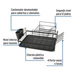 Escurridor-de-platos-con-2-niveles-negro