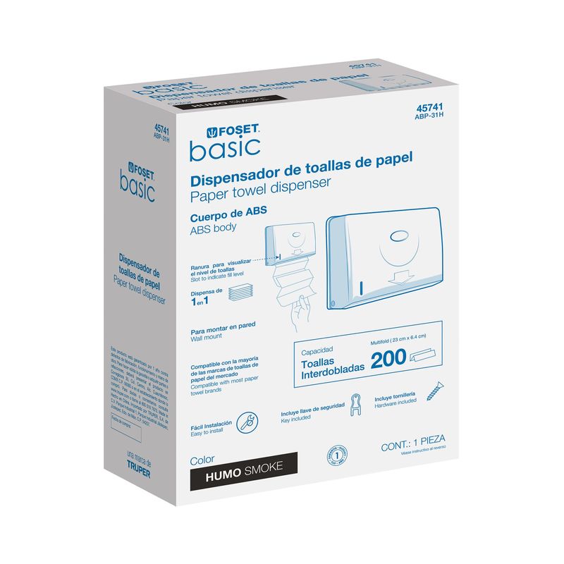 Dispensador-de-papel-toalla-Z-gris-translucido
