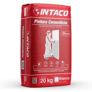 Pintura cementicia mano de gato formulada para blanquear 20 kg. - INTACO