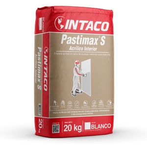 Empaste acrílico en polvo PASTIMAX monocomponente de acabado extra liso 20 kg. - INTACO