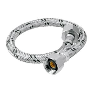 Manguera de abasto, 1/2" x 1/2", 40cm para lavabo - FOSET