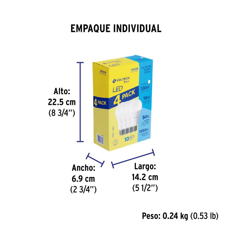 Focos-LED-de-16W-pack-de-4