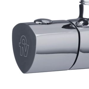 Llave Angular Metálica Plus para Manguera Flexible - FV