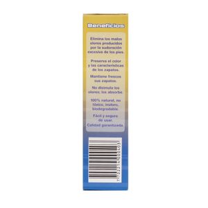 Eliminador de olores en sachet de 80 gr de carbón activado para zapatos. - FRESH WAY