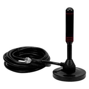 Antena HD para televisión UHF - VHF, con cable de 3 metros - WRT