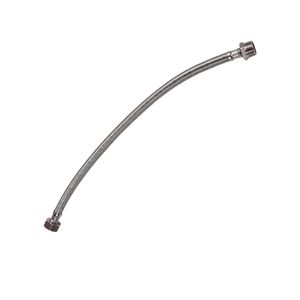 Manguera de abasto de acero inoxidable para lavamanos 1/2" x 1/2" de 16". - AMERICAN HOME
